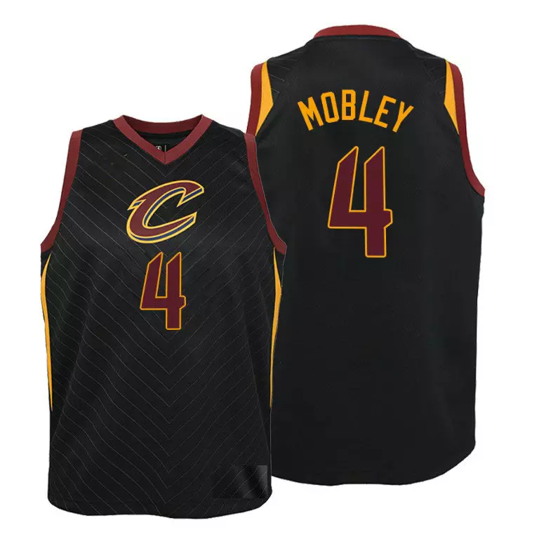 Cavaliers #4 Evan Mobley Statement Edition 2021 Black Jersey - Kids