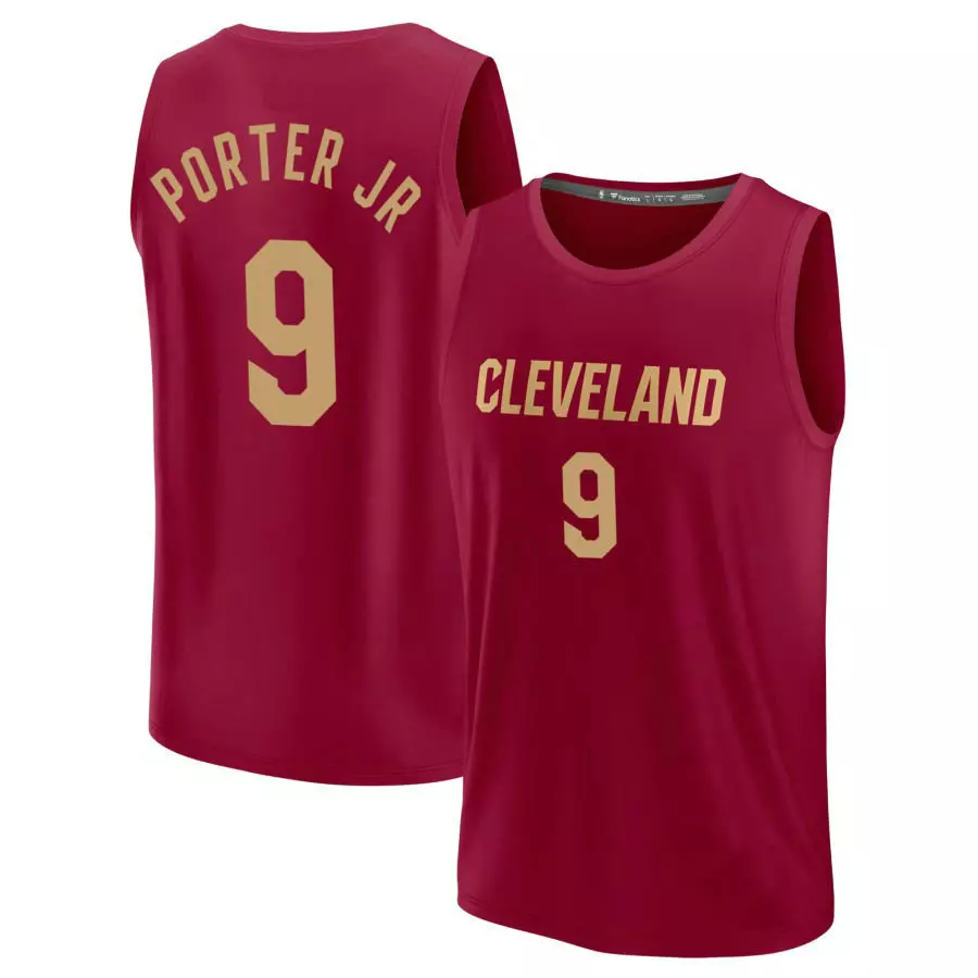 Cleveland Cavaliers #9 Craig Porter Jr Fast Break Wine Icon Edition Jersey