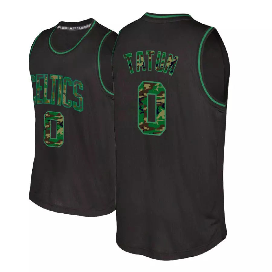 Jayson Tatum Boston Celtics #0 Black Camo Fashion Swingman Jersey