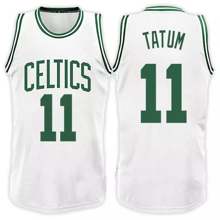 Jayson Tatum Boston Celtics #11 Home White New Swingman Jersey