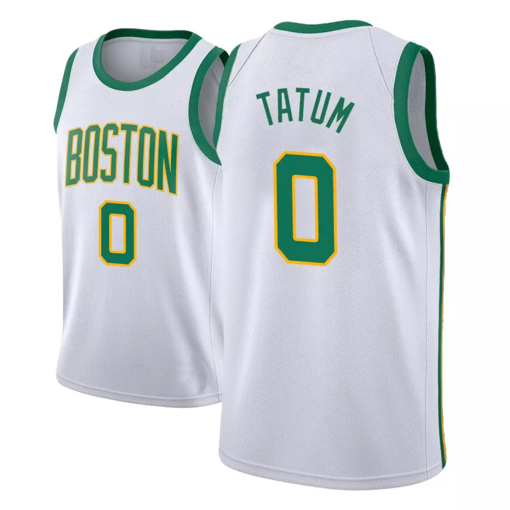 Men 2018-19 Jayson Tatum Boston Celtics #0 City Edition White Jersey