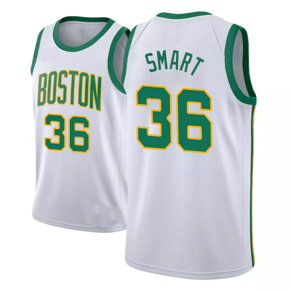 Youth 2018-19 Marcus Smart Boston Celtics #36 City Edition White Jersey