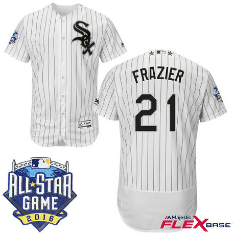 Chicago White Sox #21 Todd Frazier White 2016 All-Star Game Patch Flex Base Jersey