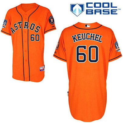Cool Base Houston Astros #60 Dallas Keuchel Orange Jersey Cool Base Houston Astros #60 Dallas Keuchel Orange Jersey