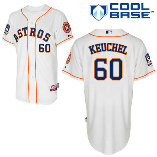 Cool Base Houston Astros #60 Dallas Keuchel White Jersey Cool Base Houston Astros #60 Dallas Keuchel White Jersey