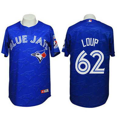 Toronto Blue Jays #62 Aaron Loup Conventional 3D Version Blue Jersey Toronto Blue Jays #62 Aaron Loup Conventional 3D Version Blue Jersey