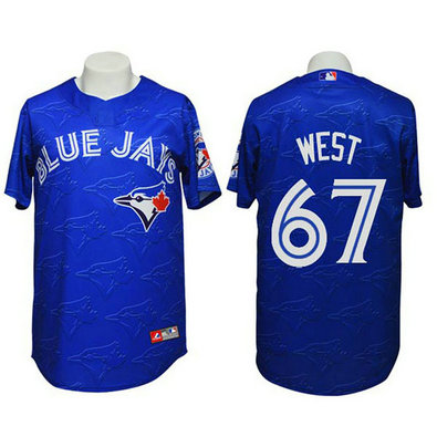 Toronto Blue Jays #67 Matt West Conventional 3D Version Blue Jersey Toronto Blue Jays #67 Matt West Conventional 3D Version Blue Jersey