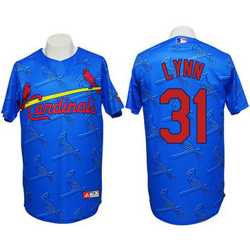 St. Louis Cardinals #31 Lance Lynn Conventional 3D Fashion Blue Jersey St. Louis Cardinals #31 Lance Lynn Conventional 3D Fashion Blue Jersey
