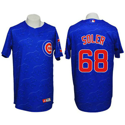 Chicago Cubs #68 Jorge Soler Conventional 3D Version Blue Jersey Chicago Cubs #68 Jorge Soler Conventional 3D Version Blue Jersey