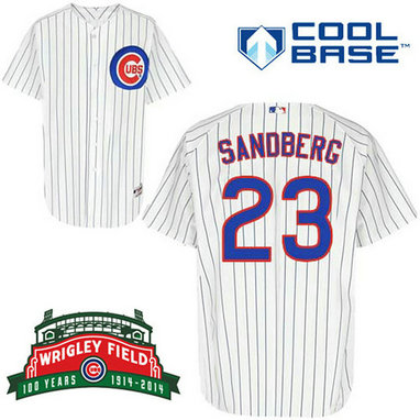 Chicago Cubs #23 Ryne Sandberg Cool Base Authentic White Jersey Chicago Cubs #23 Ryne Sandberg Cool Base Authentic White Jersey