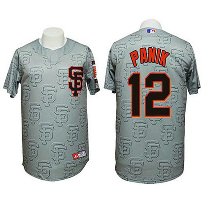San Francisco Giants #12 Joe Panik Authentic 3D Fashion Grey Jersey San Francisco Giants #12 Joe Panik Authentic 3D Fashion Grey Jersey