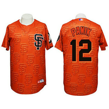 San Francisco Giants #12 Joe Panik Authentic 3D Fashion Orange Jersey San Francisco Giants #12 Joe Panik Authentic 3D Fashion Orange Jersey