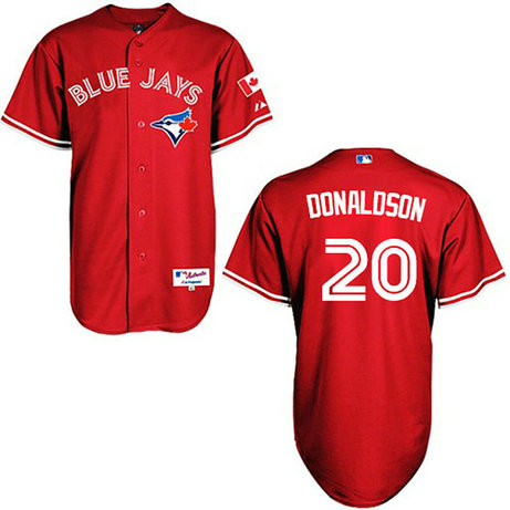 Toronto Blue Jays #20 Josh Donaldson Authentic Red Alternate Jersey