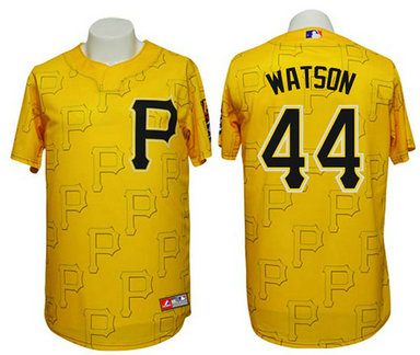 Pittsburgh Pirates #44 Tony Watson Conventional 3D Version Gold Jersey Pittsburgh Pirates #44 Tony Watson Conventional 3D Version Gold Jersey