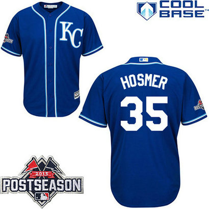Kansas City Royals #35 Eric Hosmer Blue Authentic Cool Base Alternate Jersey Kansas City Royals #35 Eric Hosmer Blue Authentic Cool Base Alternate Jersey