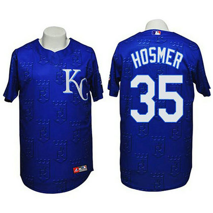 Kansas City Royals #35 Eric Hosmer Authentic 3D Fashion Navy Jersey Kansas City Royals #35 Eric Hosmer Authentic 3D Fashion Navy Jersey