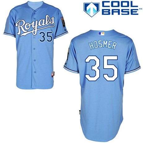 Kansas City Royals #35 Eric Hosmer Cool Base Authentic Blue Jersey Kansas City Royals #35 Eric Hosmer Cool Base Authentic Blue Jersey