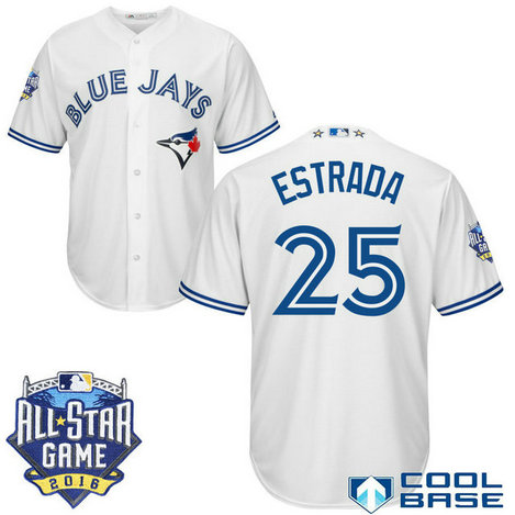 Toronto Blue Jays #25 Marco Estrada White 2016All Star Game Patch Cool Base Jersey