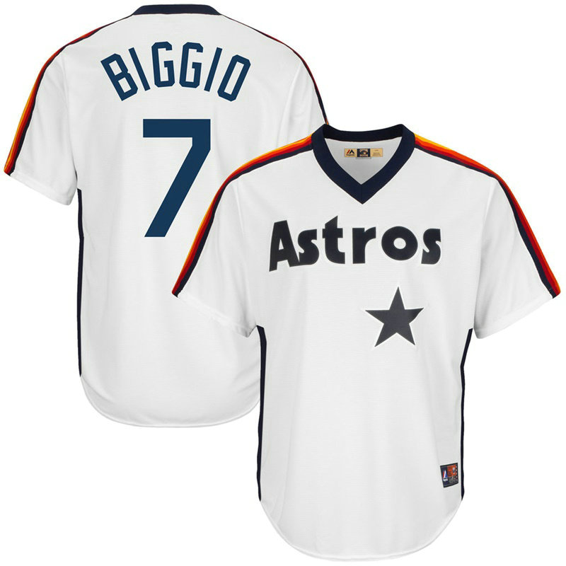 Houston Astros #7 Craig Biggio White Cooperstown Collection Player Jersey Houston Astros #7 Craig Biggio White Cooperstown Collection Player Jersey