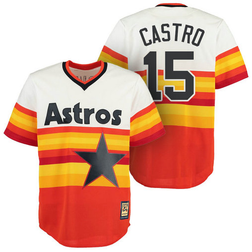 Houston Astros #15 Jason Castro Orange Cool Base Cooperstown Jersey Houston Astros #15 Jason Castro Orange Cool Base Cooperstown Jersey