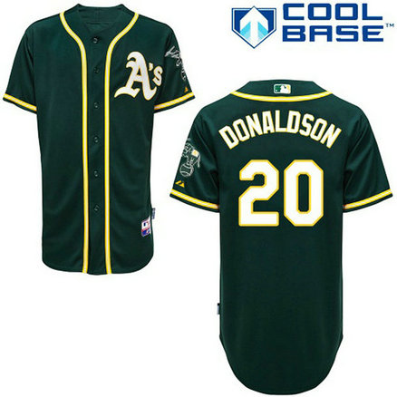 Oakland Athletics #20 Josh Donaldson Green Alternate Cool Base Jersey Oakland Athletics #20 Josh Donaldson Green Alternate Cool Base Jersey
