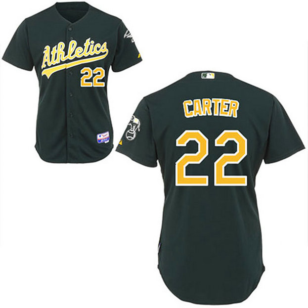 Oakland Athletics #22 Chris Carter Green Alternate 2 Cool Base Jersey Oakland Athletics #22 Chris Carter Green Alternate 2 Cool Base Jersey