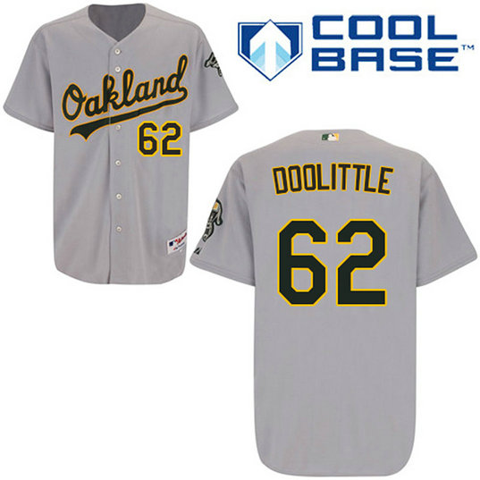 Oakland Athletics #62 Sean Doolittle Authentic Grey Away Cool Base Jersey Oakland Athletics #62 Sean Doolittle Authentic Grey Away Cool Base Jersey