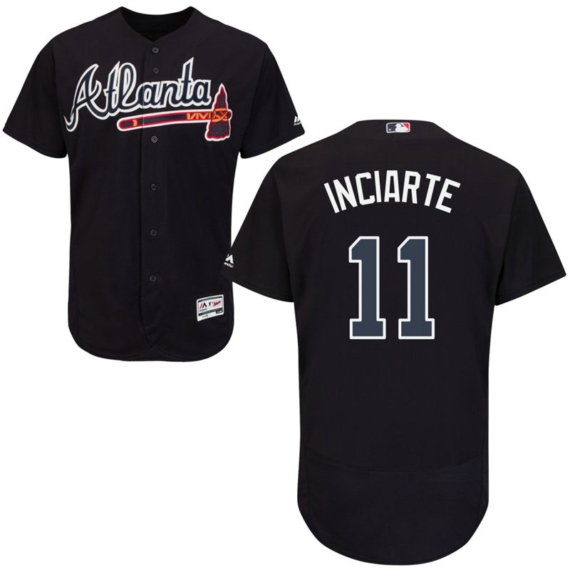 Atlanta Braves Ender Inciarte #11 Navy Authentic Collection Flex Base Jersey