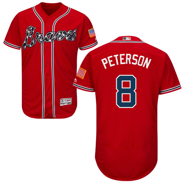 Atlanta Braves Jace Peterson #8 Red Authentic Collection Flexbase Jersey Atlanta Braves Jace Peterson #8 Red Authentic Collection Flexbase Jersey