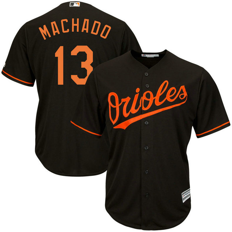 Baltimore Orioles #13 Manny Machado Alternate Black Cool Base Jersey Baltimore Orioles #13 Manny Machado Alternate Black Cool Base Jersey