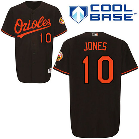 Baltimore Orioles #10 Adam Jones Black Jersey