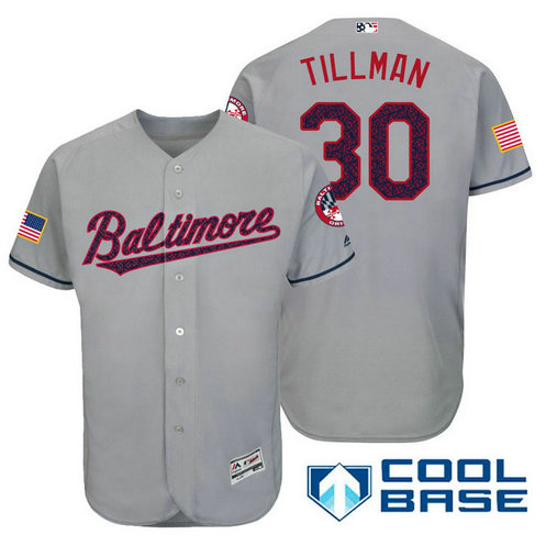 Baltimore Orioles #30 Chris Tillman Grey Stars & Stripes 2016 Independence Day Cool Base Jersey Baltimore Orioles #30 Chris Tillman Grey Stars & Stripes 2016 Independence Day Cool Base Jersey