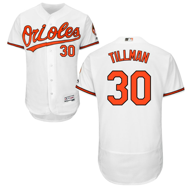 Baltimore Orioles Chris Tillman #30 Home White Authentic Collection Flex Base Jersey Baltimore Orioles Chris Tillman #30 Home White Authentic Collection Flex Base Jersey