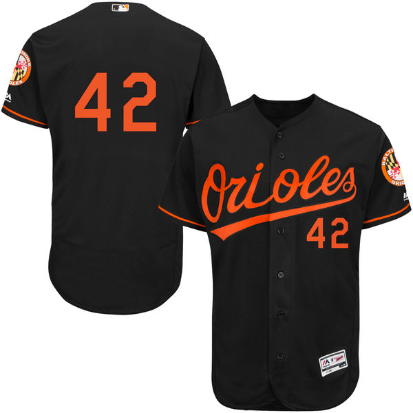 Baltimore Orioles Jackie Robinson #42 Black Authentic Collection Flexbase Jersey