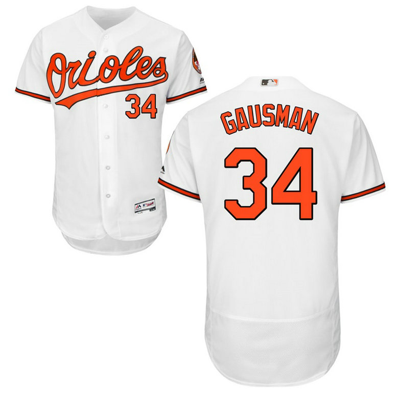 Baltimore Orioles Kevin Gausman #34 White Authentic Collection Home Flex Base Player Jersey Baltimore Orioles Kevin Gausman #34 White Authentic Collection Home Flex Base Player Jersey