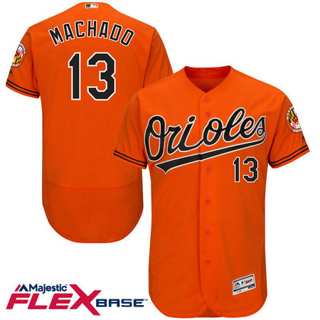 Baltimore Orioles Manny Machado #13 Orange Authentic Collection Flexbase Jersey Baltimore Orioles Manny Machado #13 Orange Authentic Collection Flexbase Jersey