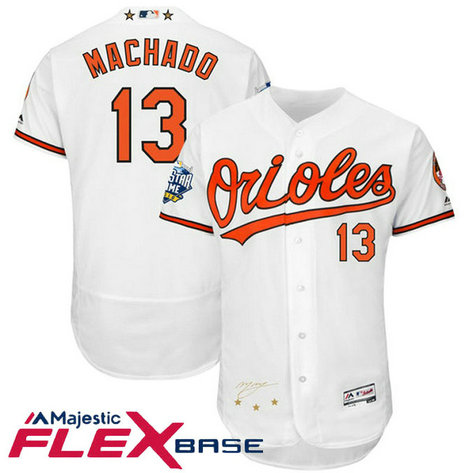Baltimore Orioles Manny Machado #13 White 2016 All-Star Game Signature Flex Base Jersey Baltimore Orioles Manny Machado #13 White 2016 All-Star Game Signature Flex Base Jersey