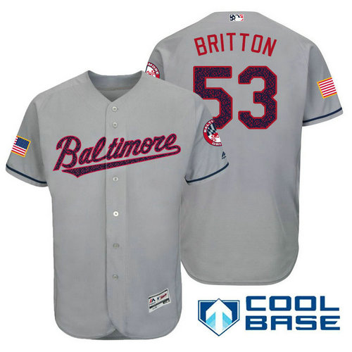 Baltimore Orioles #53 Zach Britton Grey Stars & Stripes 2016 Independence Day Cool Base Jersey Baltimore Orioles #53 Zach Britton Grey Stars & Stripes 2016 Independence Day Cool Base Jersey