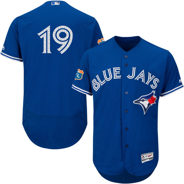 Toronto Blue Jays #19 Jose Bautista Royal Blue Authentic Collection On-Field Spring Training Player Jersey Toronto Blue Jays #19 Jose Bautista Royal Blue Authentic Collection On-Field Spring Training Player Jersey