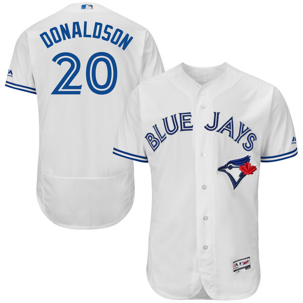 Toronto Blue Jays #20 Josh Donaldson White Flexbase Authentic Collection Player Jersey