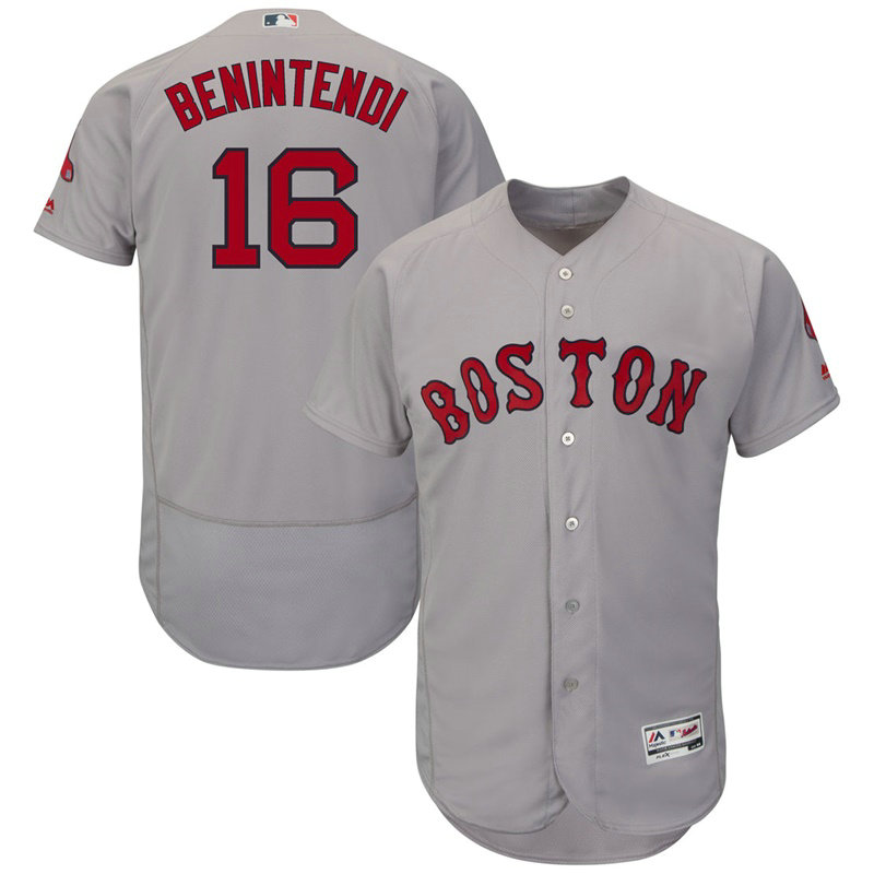 Boston Red Sox Andrew Benintendi #16 Grey Road Flex Base Jersey Boston Red Sox Andrew Benintendi #16 Grey Road Flex Base Jersey