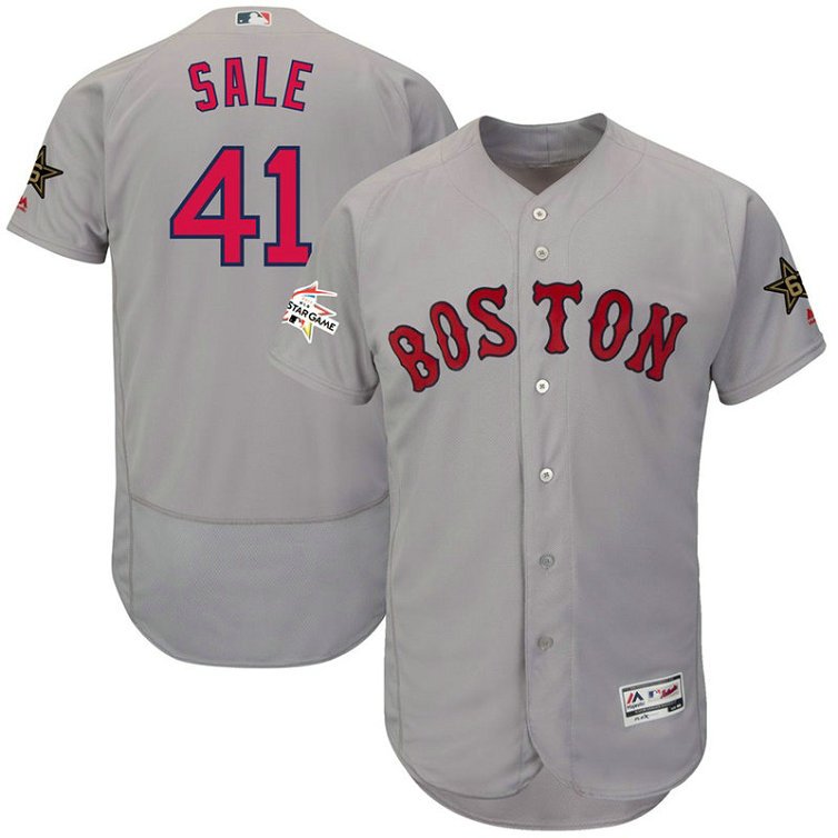 Boston Red Sox Chris Sale #41 Grey 2017 All-Star Flex Base Jersey