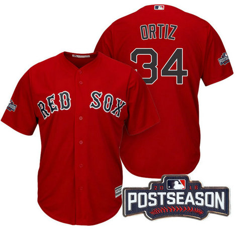 Boston Red Sox David Ortiz #34 AL East Division Champions Red 2016 Postseason Patch Cool Base Jersey Boston Red Sox David Ortiz #34 AL East Division Champions Red 2016 Postseason Patch Cool Base Jersey