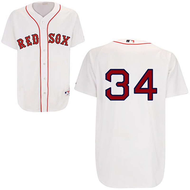 Boston Red Sox #34 David Ortiz White Man Home Jersey Boston Red Sox #34 David Ortiz White Man Home Jersey