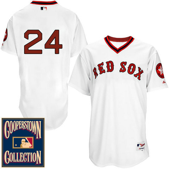 Boston Red Sox #24 David Price White 1976 Turn Back The Clock Throwback Jersey