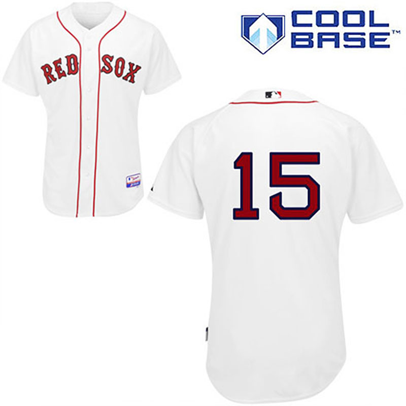 Boston Red Sox #15 Dustin Pedroia White Home Jersey Boston Red Sox #15 Dustin Pedroia White Home Jersey