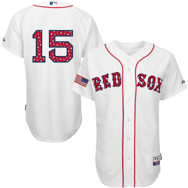 Boston Red Sox Dustin Pedroia #15 White 2016 Independence Day Stars & Stripes Authentic Cool Base Jersey Boston Red Sox Dustin Pedroia #15 White 2016 Independence Day Stars & Stripes Authentic Cool Base Jersey