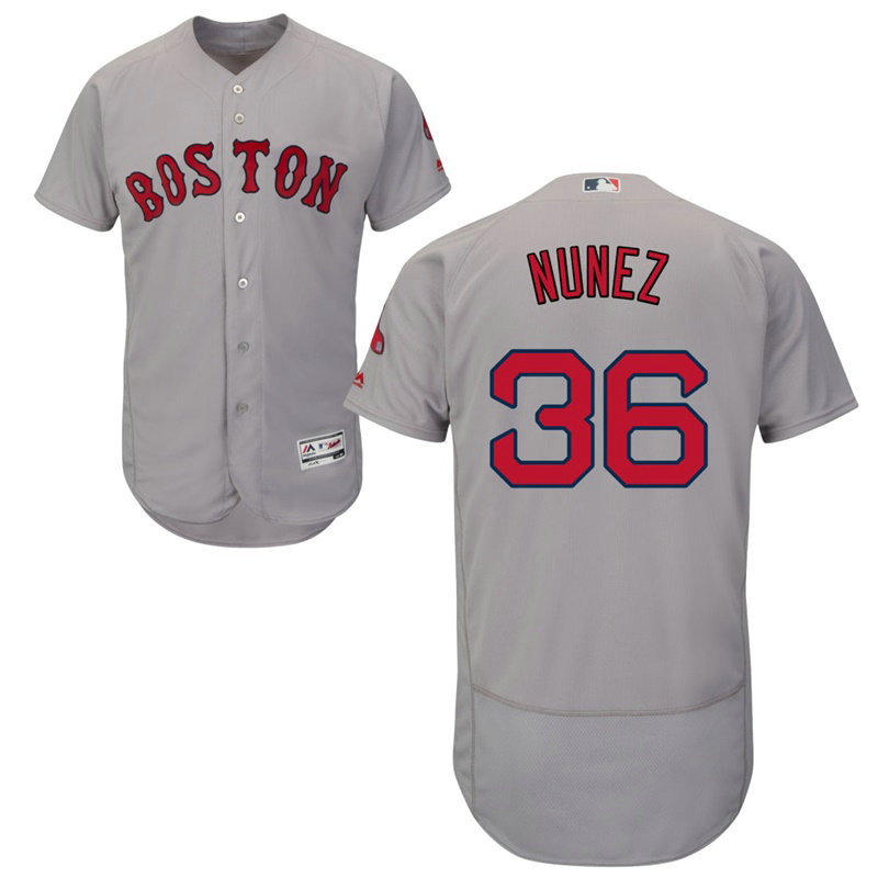Boston Red Sox Eduardo Nunez #36 Grey Road Flex Base Jersey Boston Red Sox Eduardo Nunez #36 Grey Road Flex Base Jersey