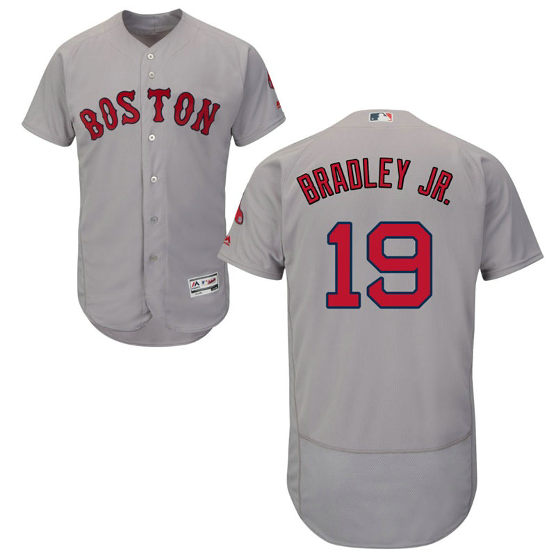 Boston Red Sox Jackie Bradley Jr. #19 Grey Road Flex Base Jersey