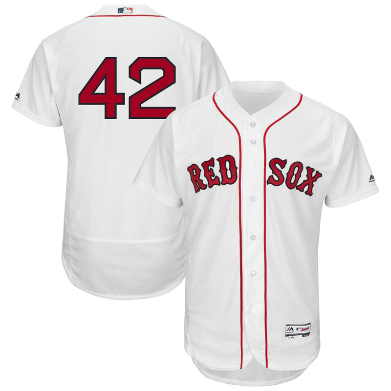 Boston Red Sox Jackie Robinson #42 White Commemorative Flex Base Jersey